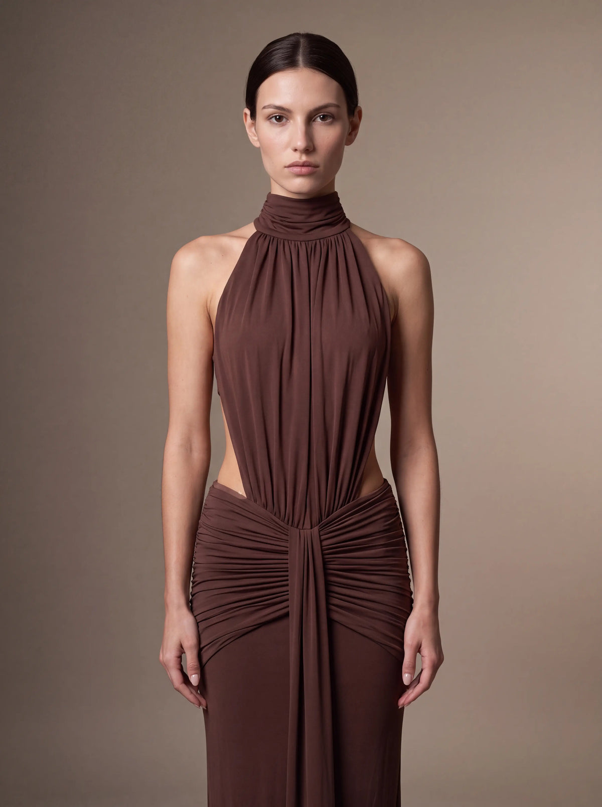Clara Maxi Dress Orange Burnt 8