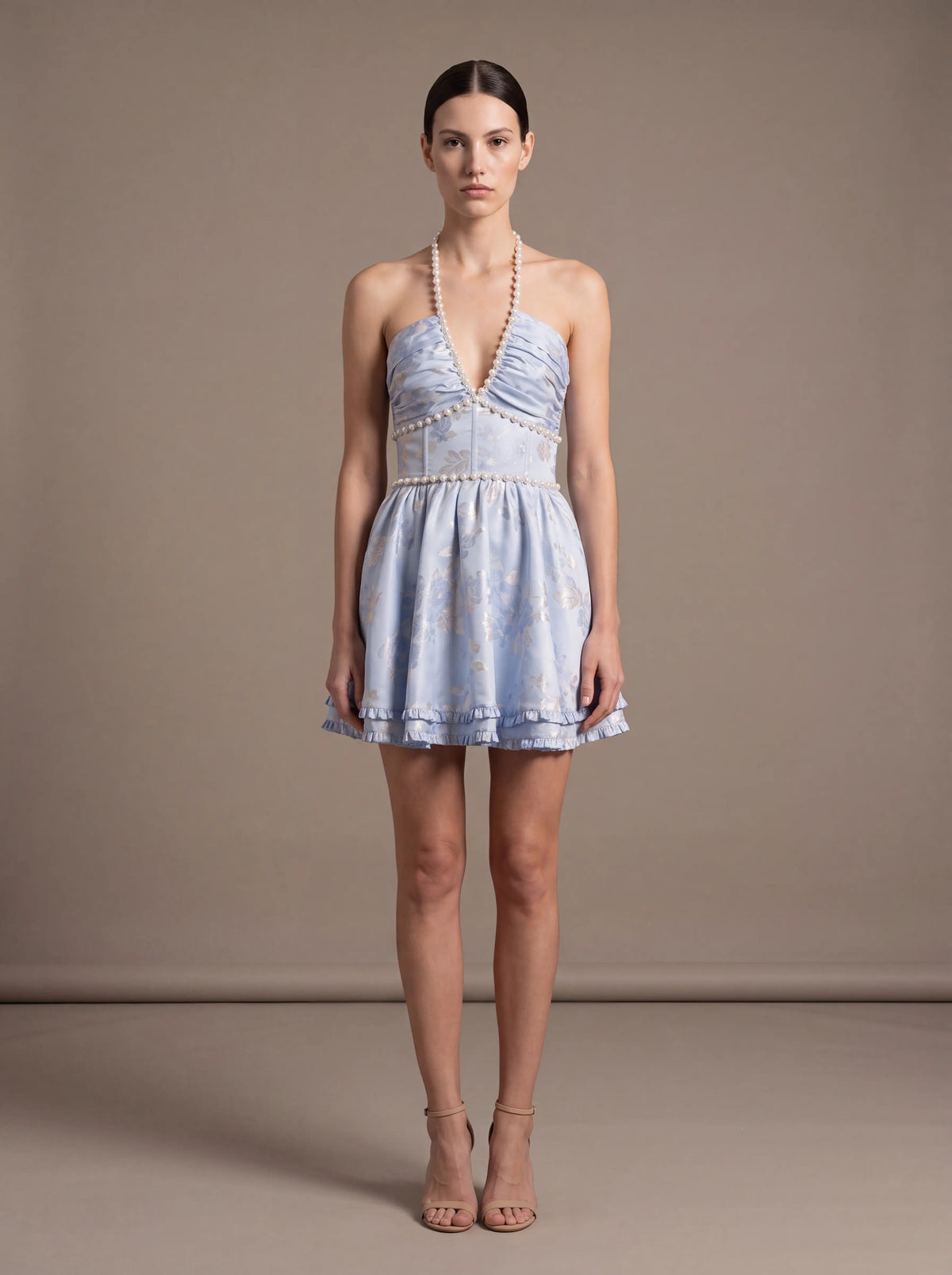 Bianca Velvet Mini Dress Multi 1