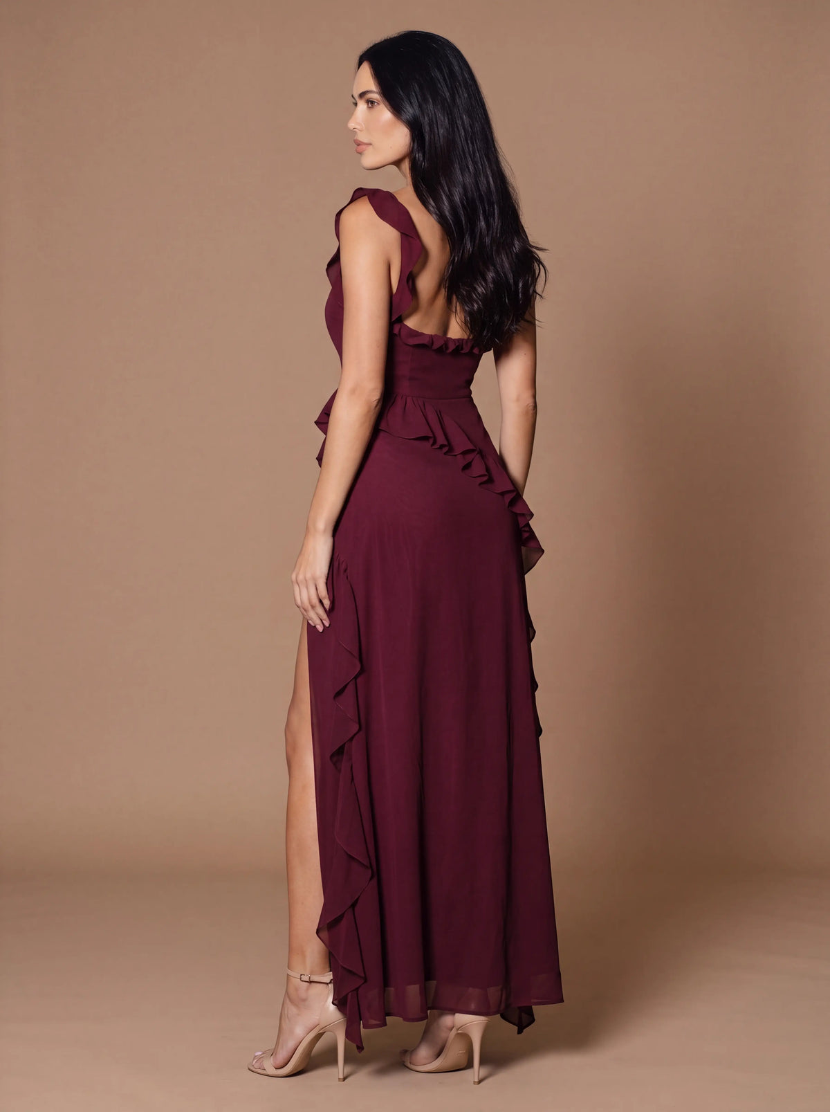 Claire Maxi Dress Brown 8