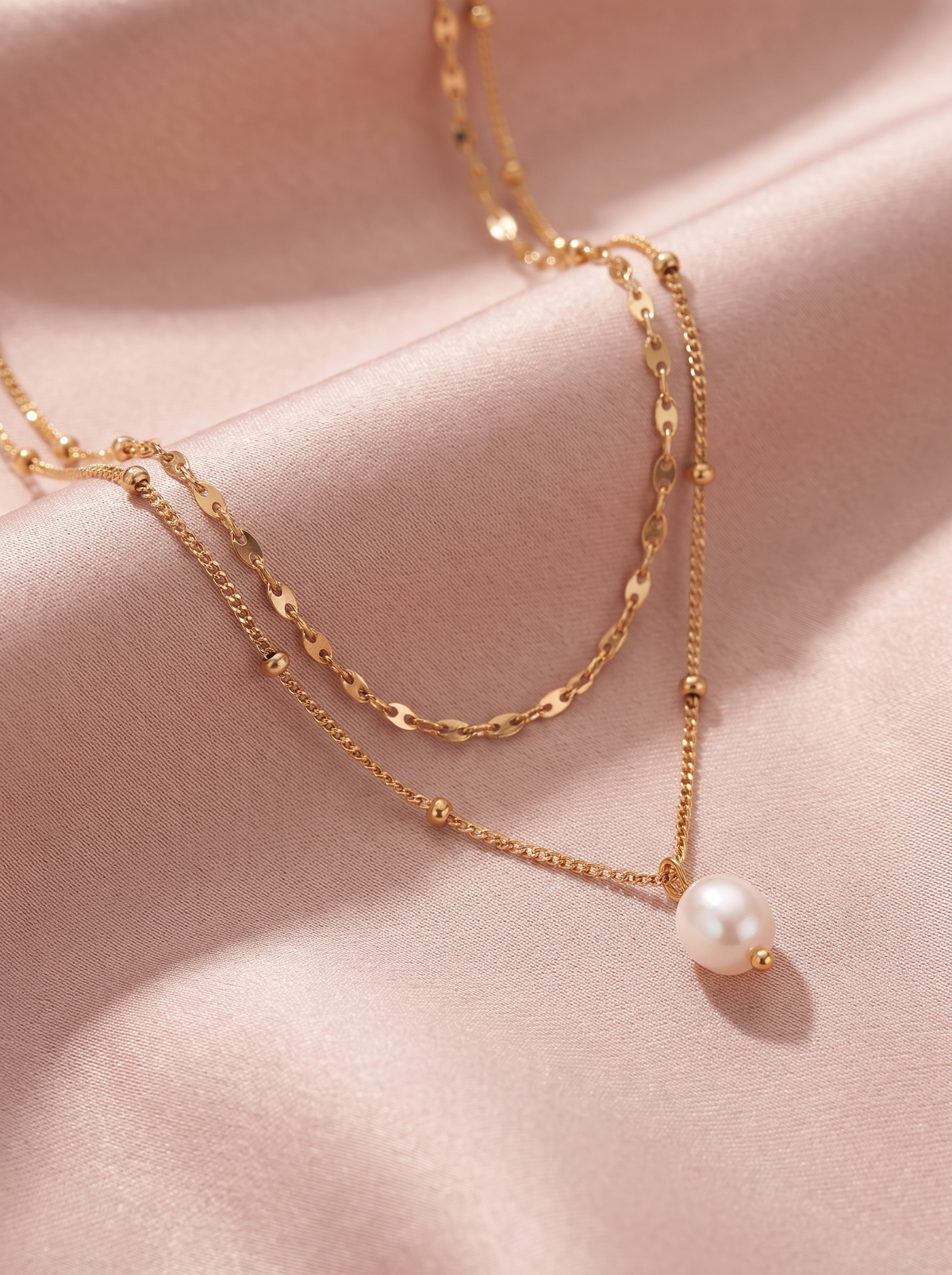 Eloise Layered Pearl Necklace 1
