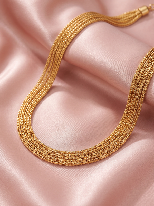 Gigi Gold Brass Necklace
