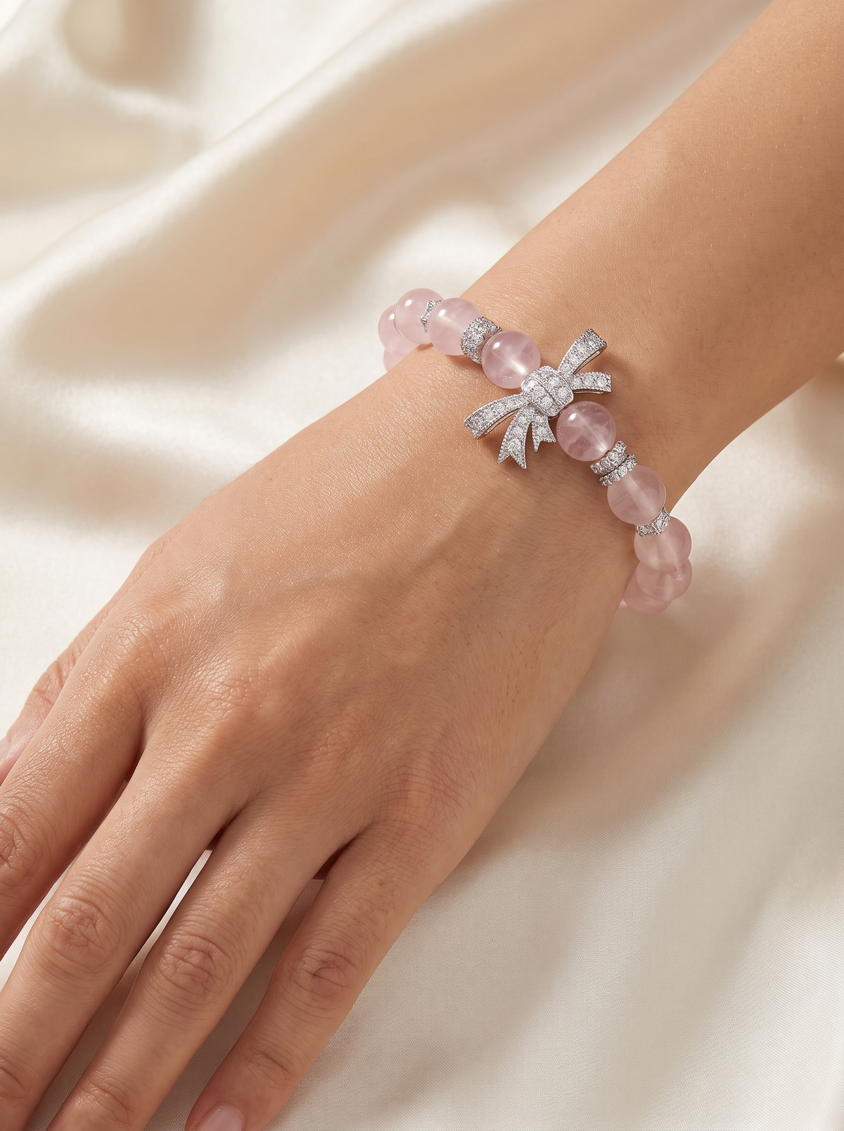 Isabelle Rose Quartz Bracelet 2