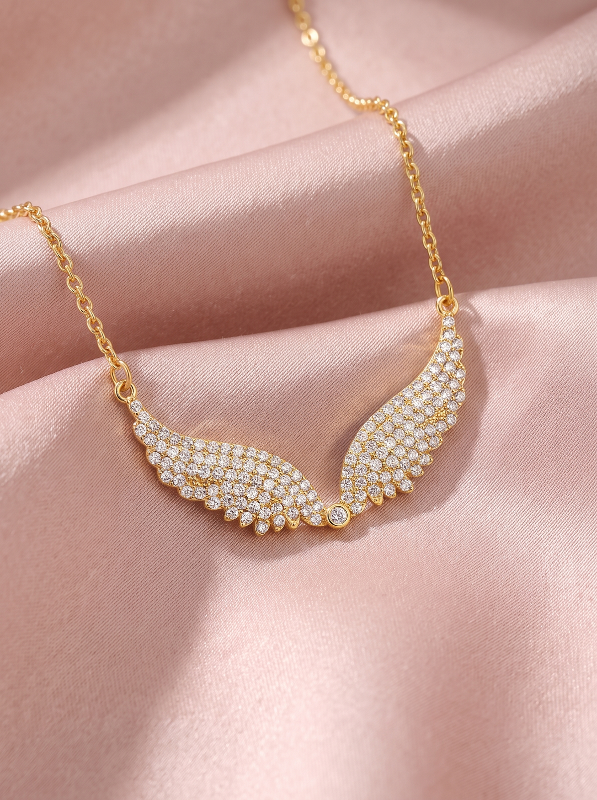 Celestine Wing Necklace 1