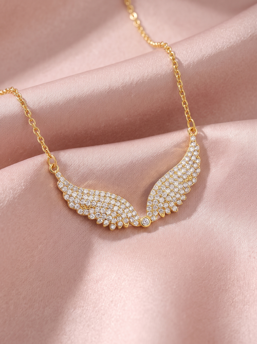 Celestine Wing Necklace 1