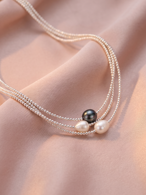 Celeste Layered Baroque Pearl Necklace 1