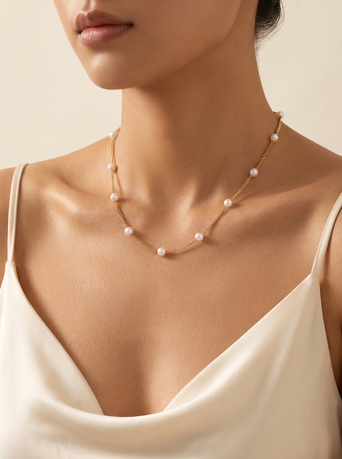 Josephine Pearl Gold Necklace 2