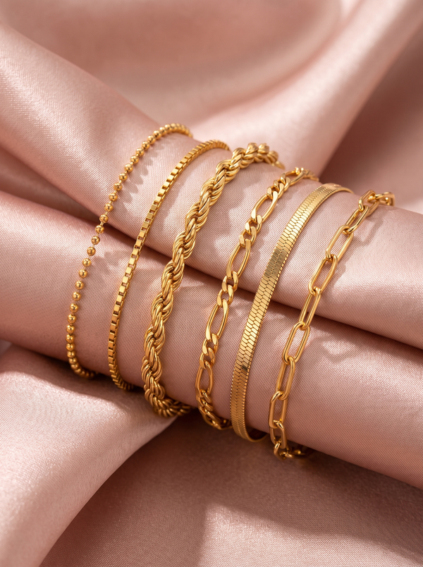 Vernetta | Gold Bracelet Set