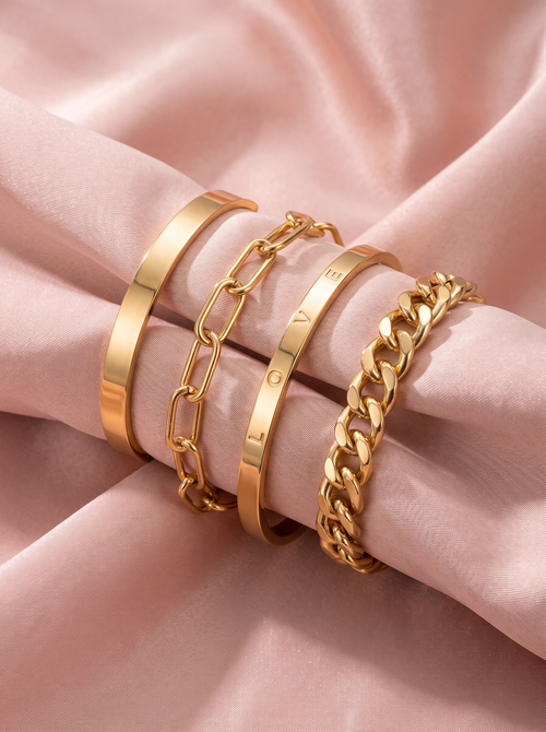 Eloise Gold Bracelet Set II 1