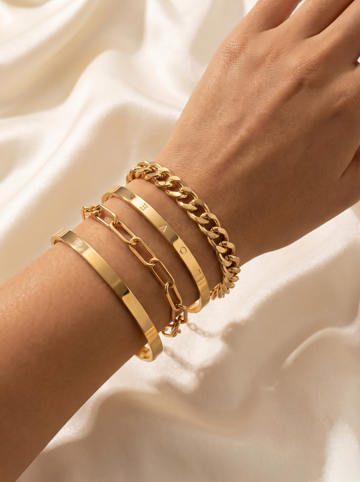 Eloise Gold Bracelet Set II 2