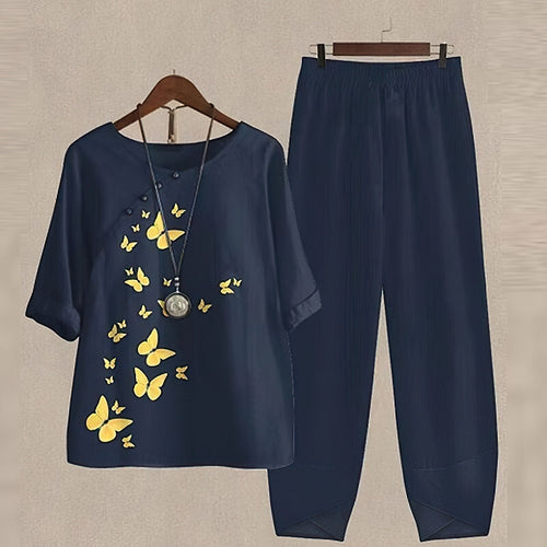 Margot Linen Two-Piece Set Sommerset 1