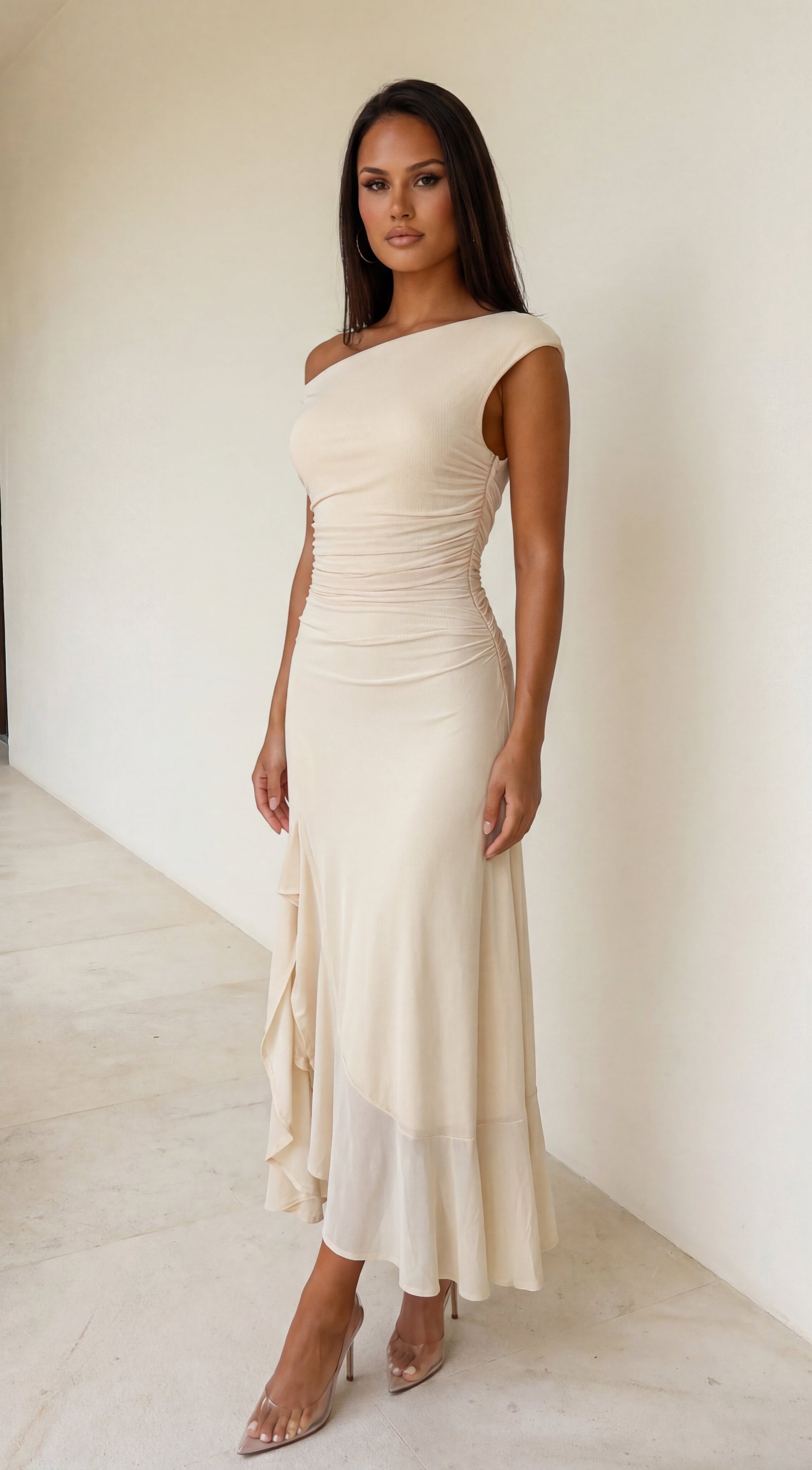 Aurelia Off-Shoulder Maxi Dress in Butter Yellow Butter Yellow 3