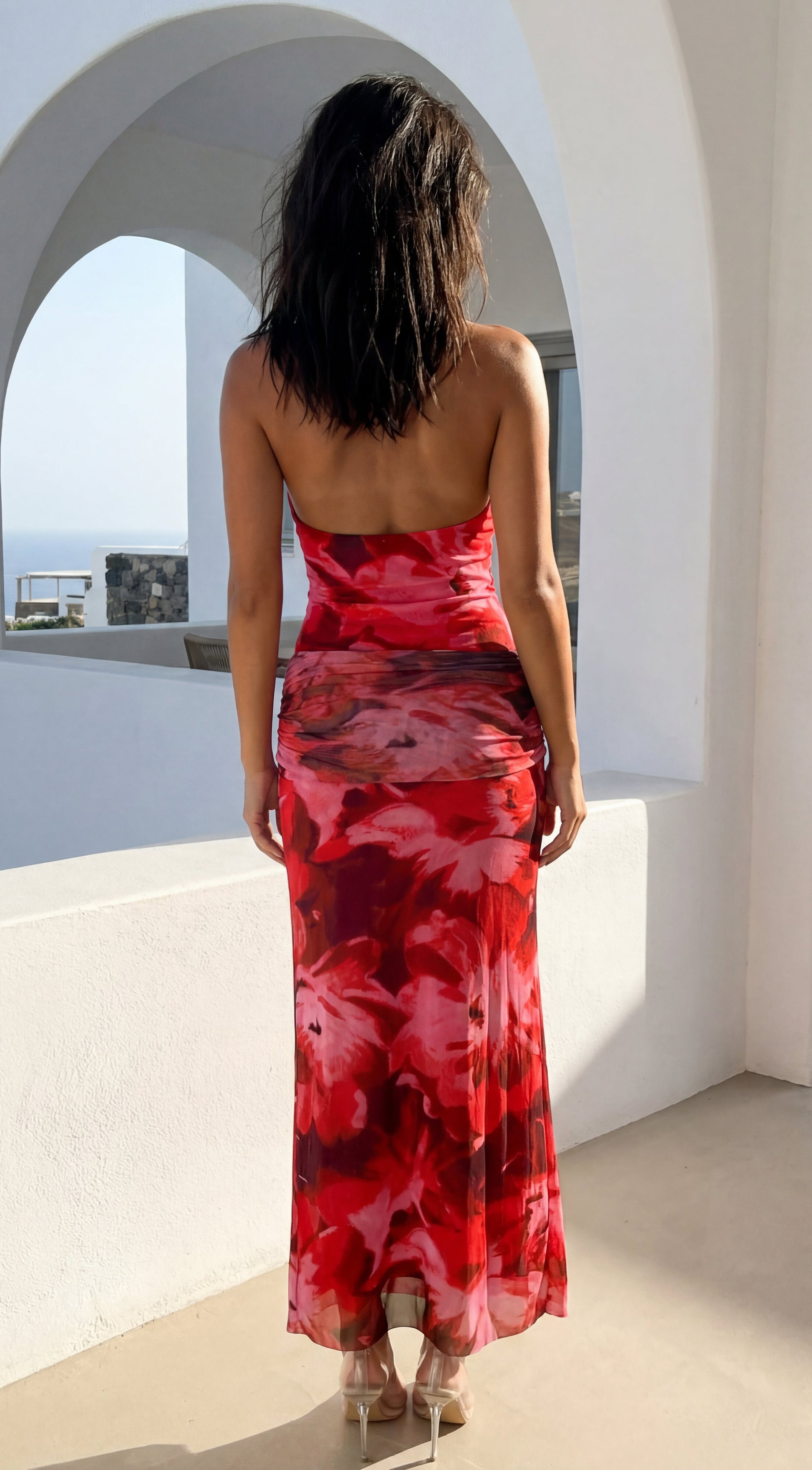 Arabella Floral Maxi Dress Red Multi 8