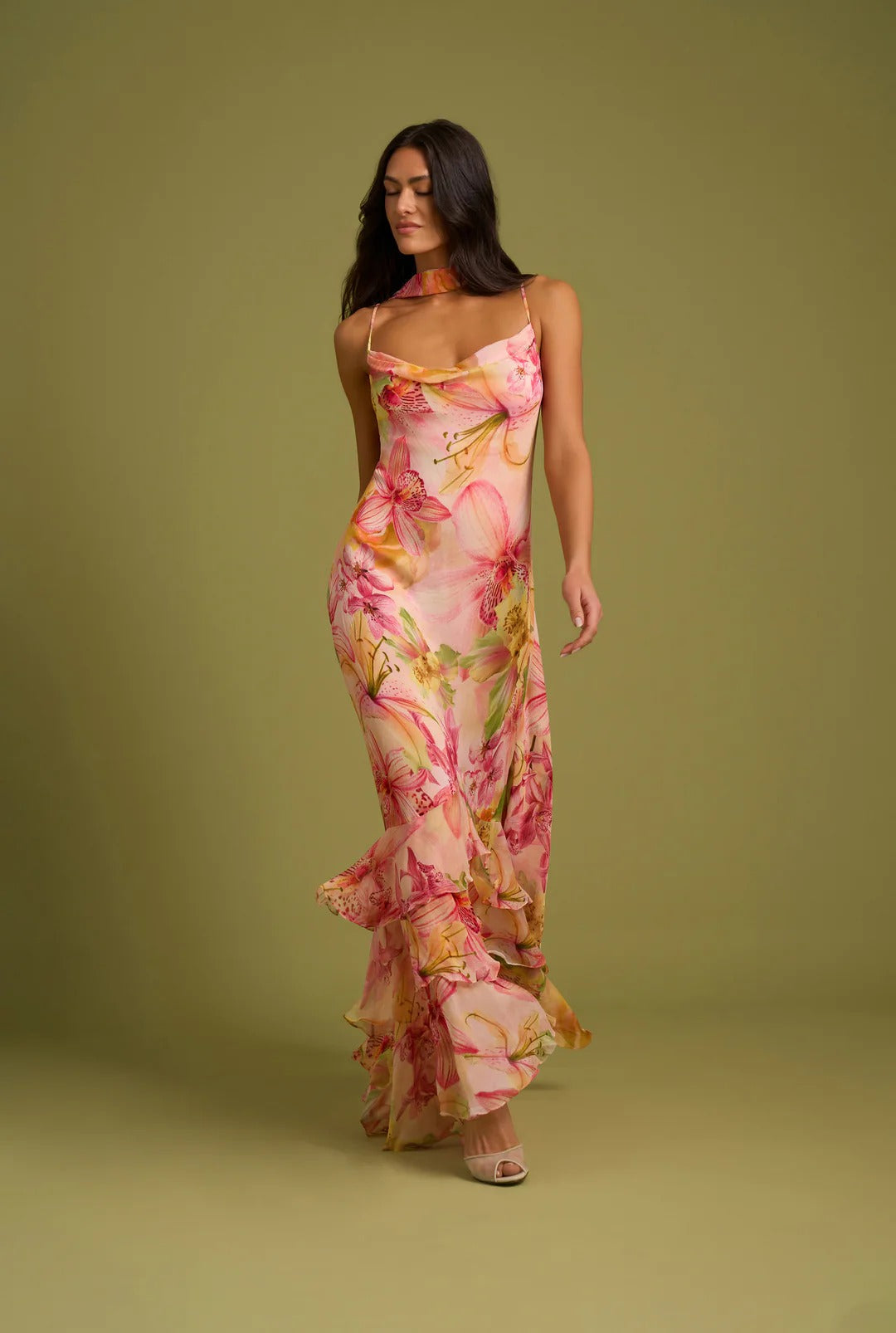 Nola Sash Maxi Dress Multicolor 5