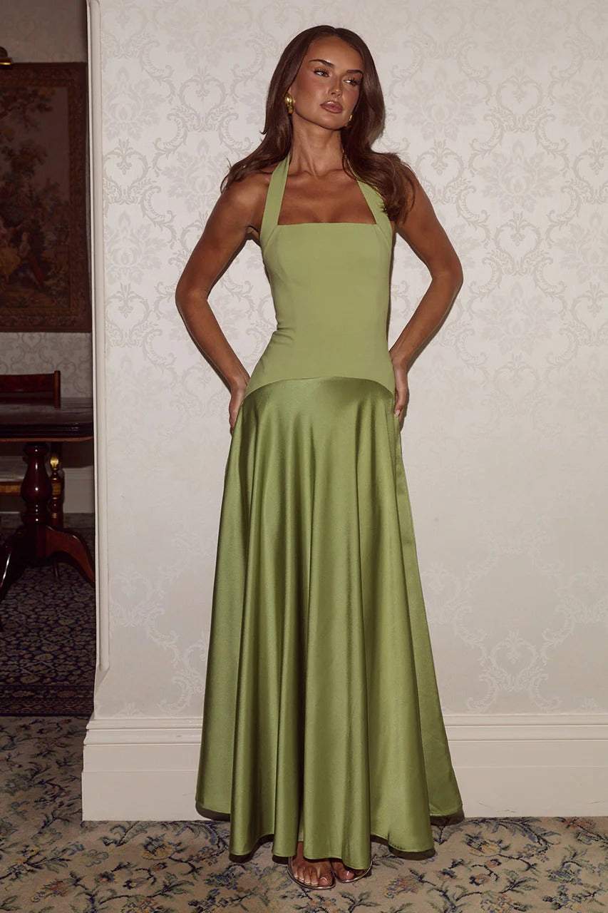 Odina Palm Maxi Dress Palm 1