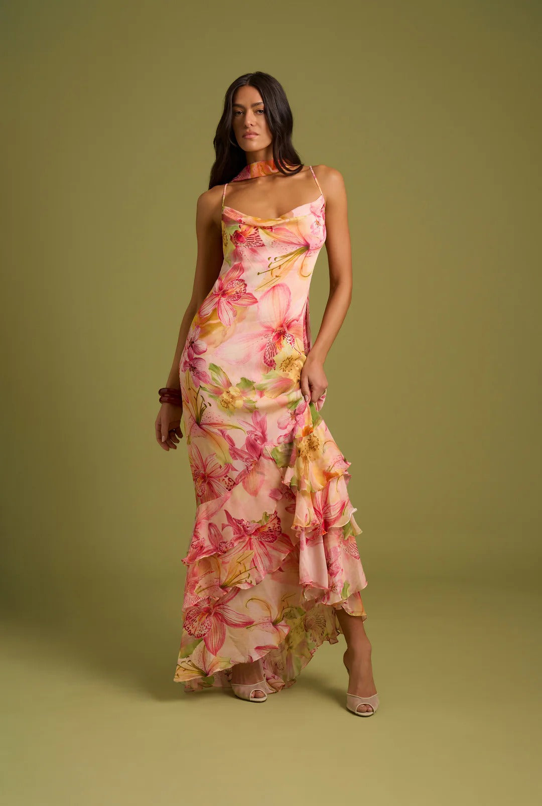 Nola Sash Maxi Dress Multicolor 1