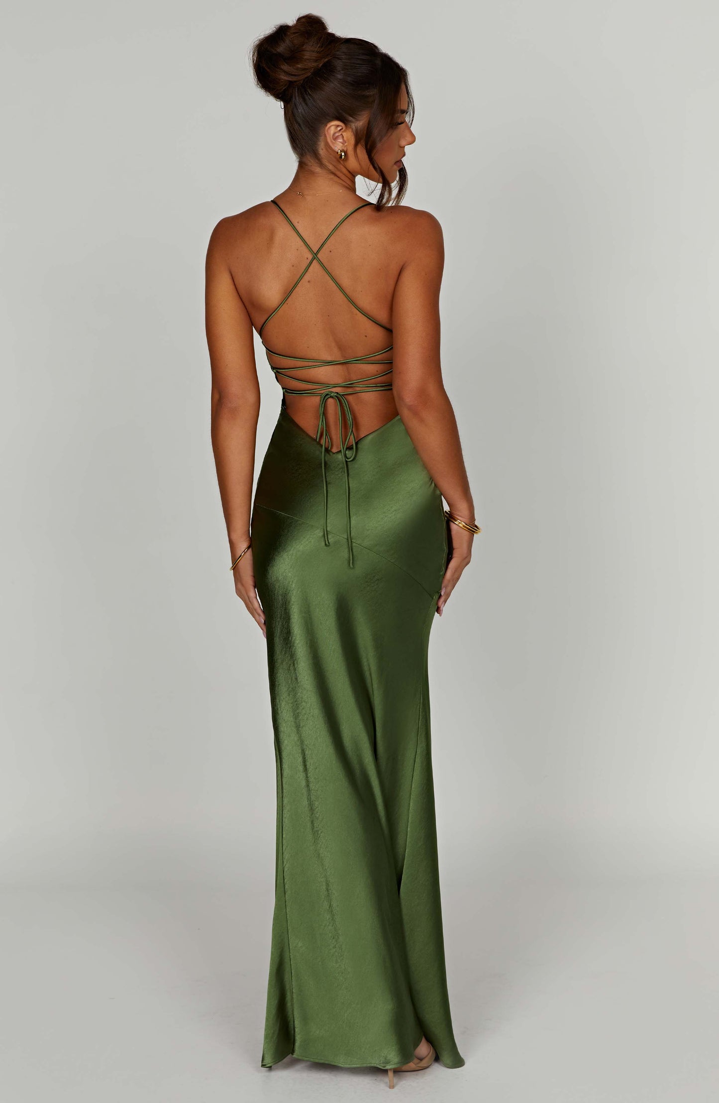 Isobel Maxi Dress in Black Emerald 9
