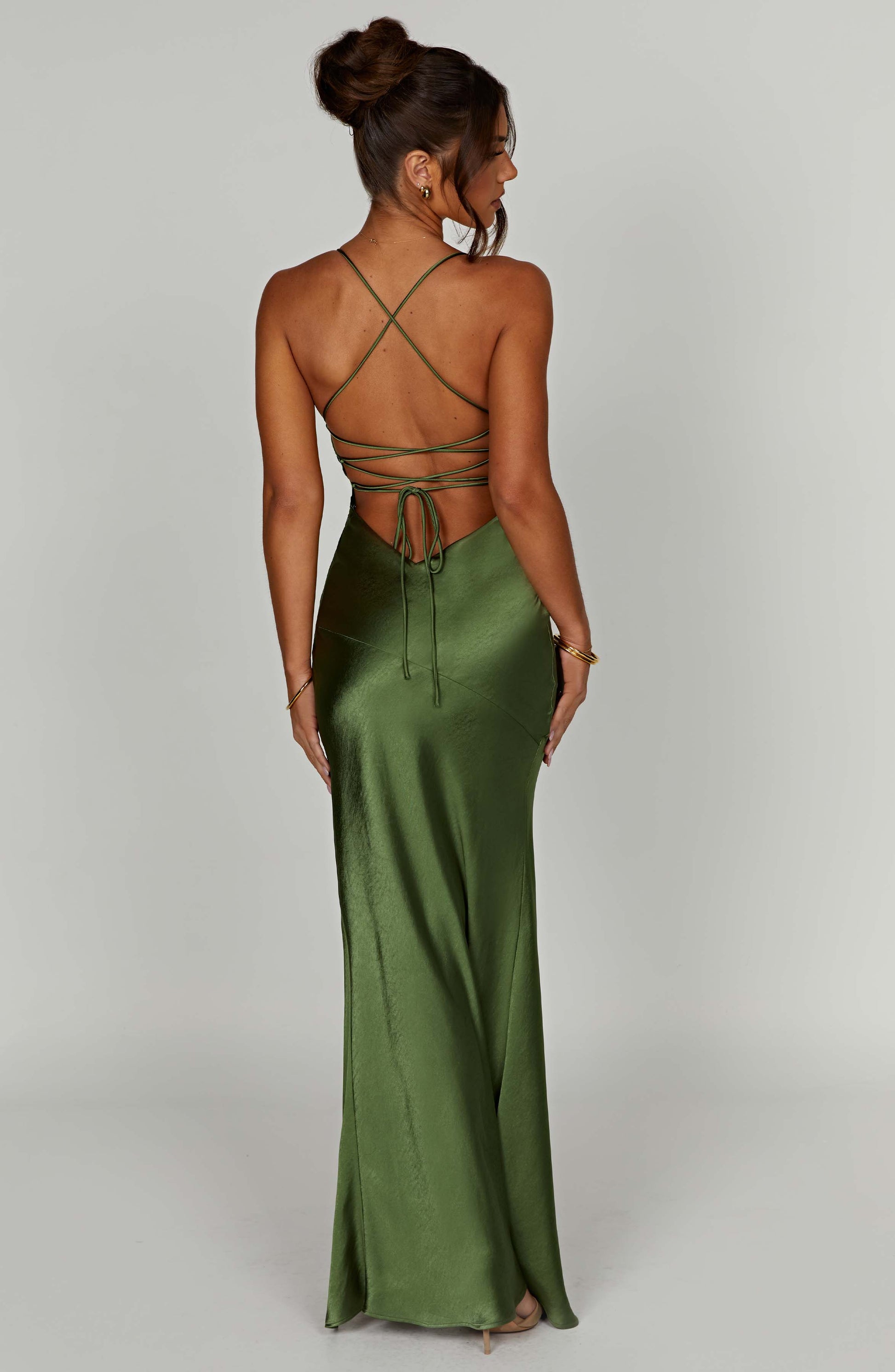 Isobel Maxi Dress in Black Emerald 9