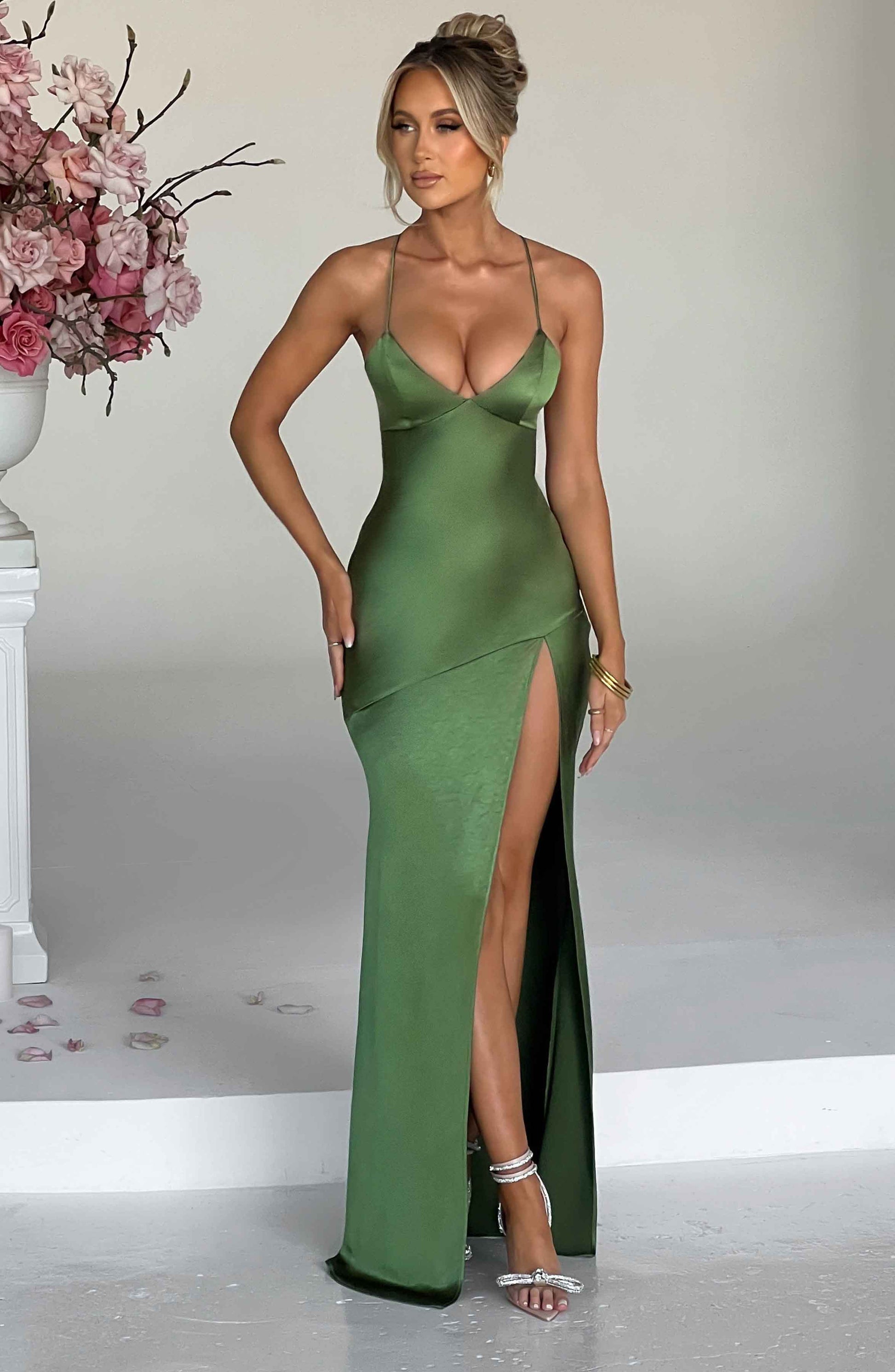 Isobel Maxi Dress in Black Emerald 7