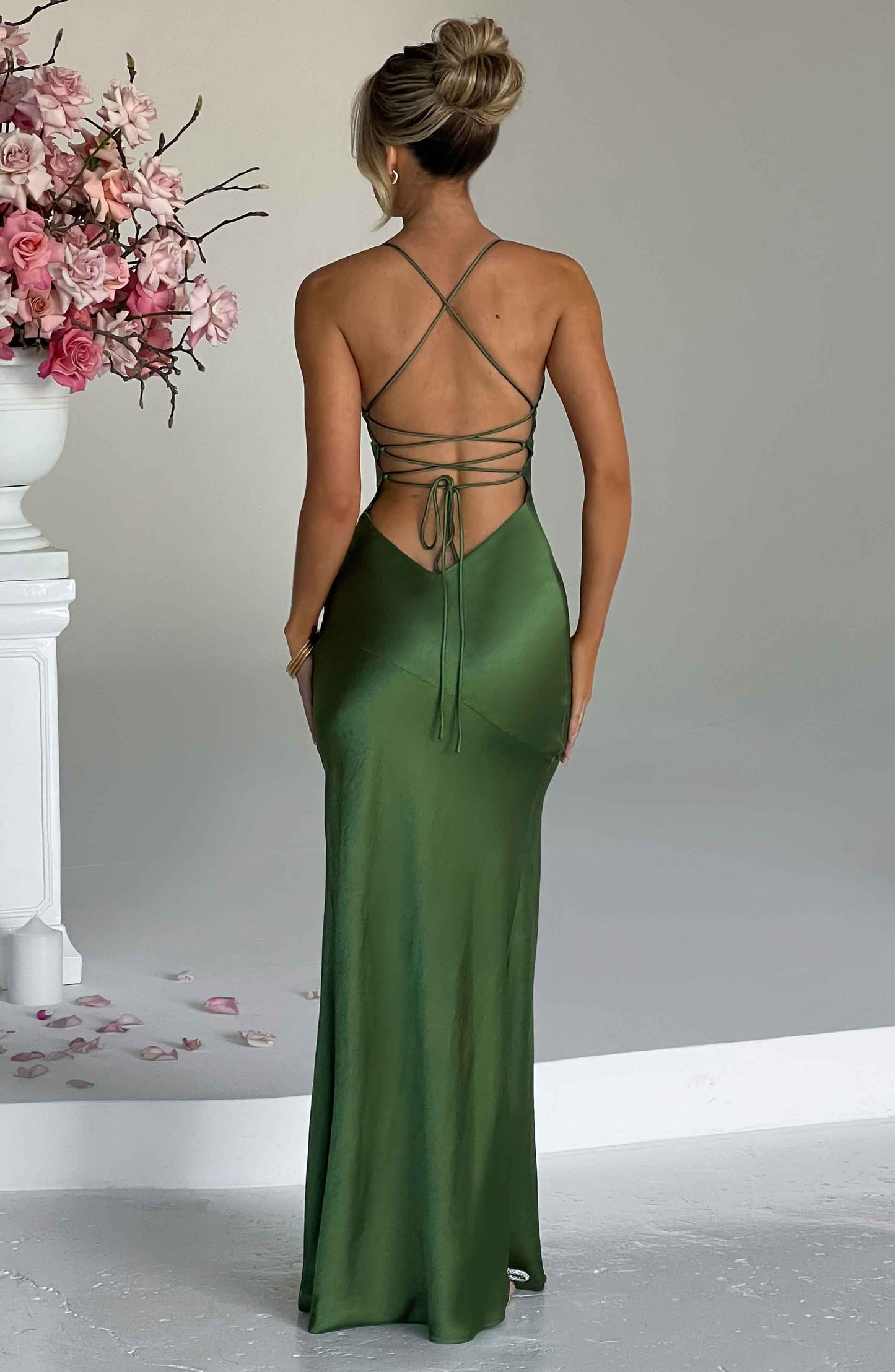 Isobel Maxi Dress in Black Emerald 2