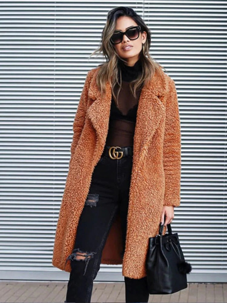 Ivodessa Sherpa Teddy Coat Black 7