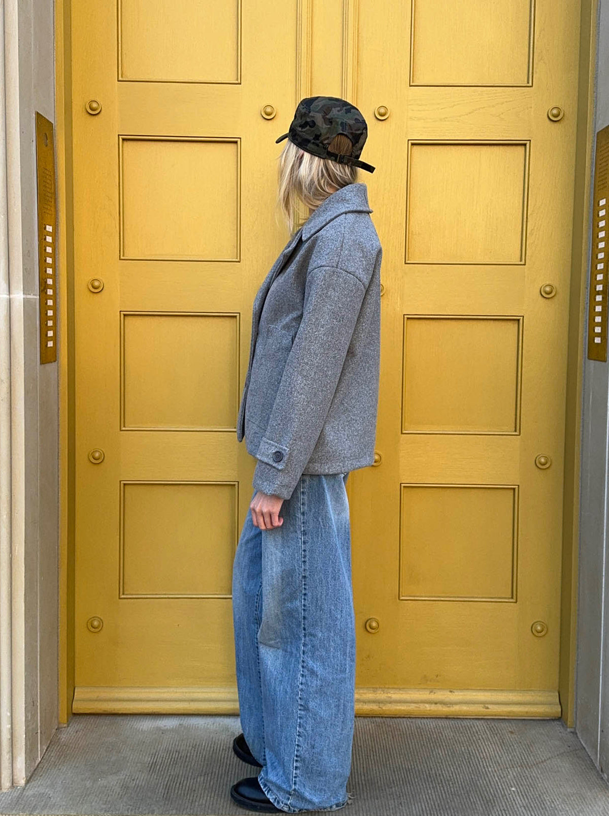 Isabelle Grey Wool Coat Grey 4