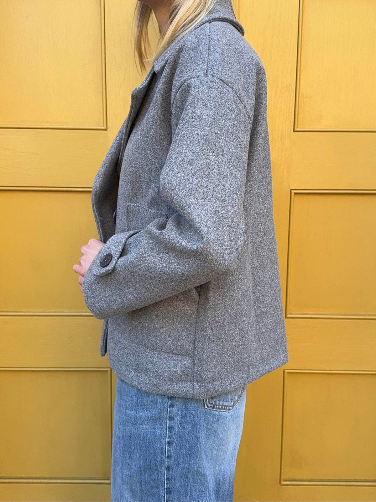 Isabelle Grey Wool Coat Grey 8