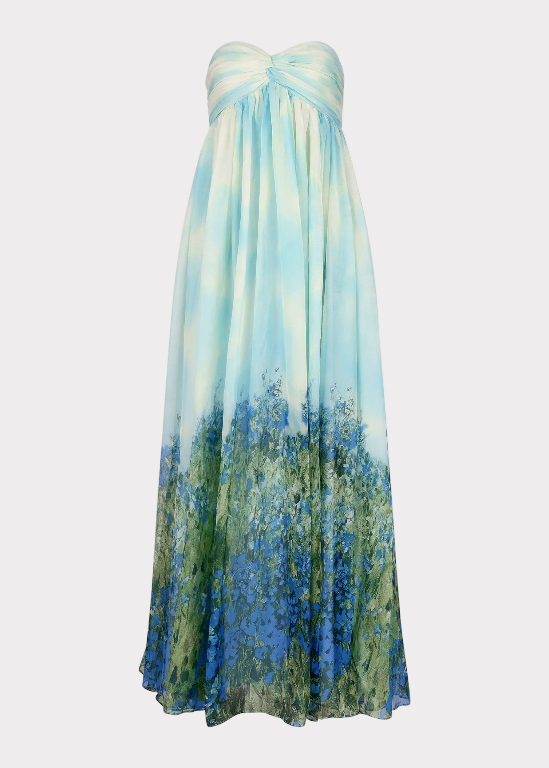 Ophelia Ombre Maxi Dress Blue 2