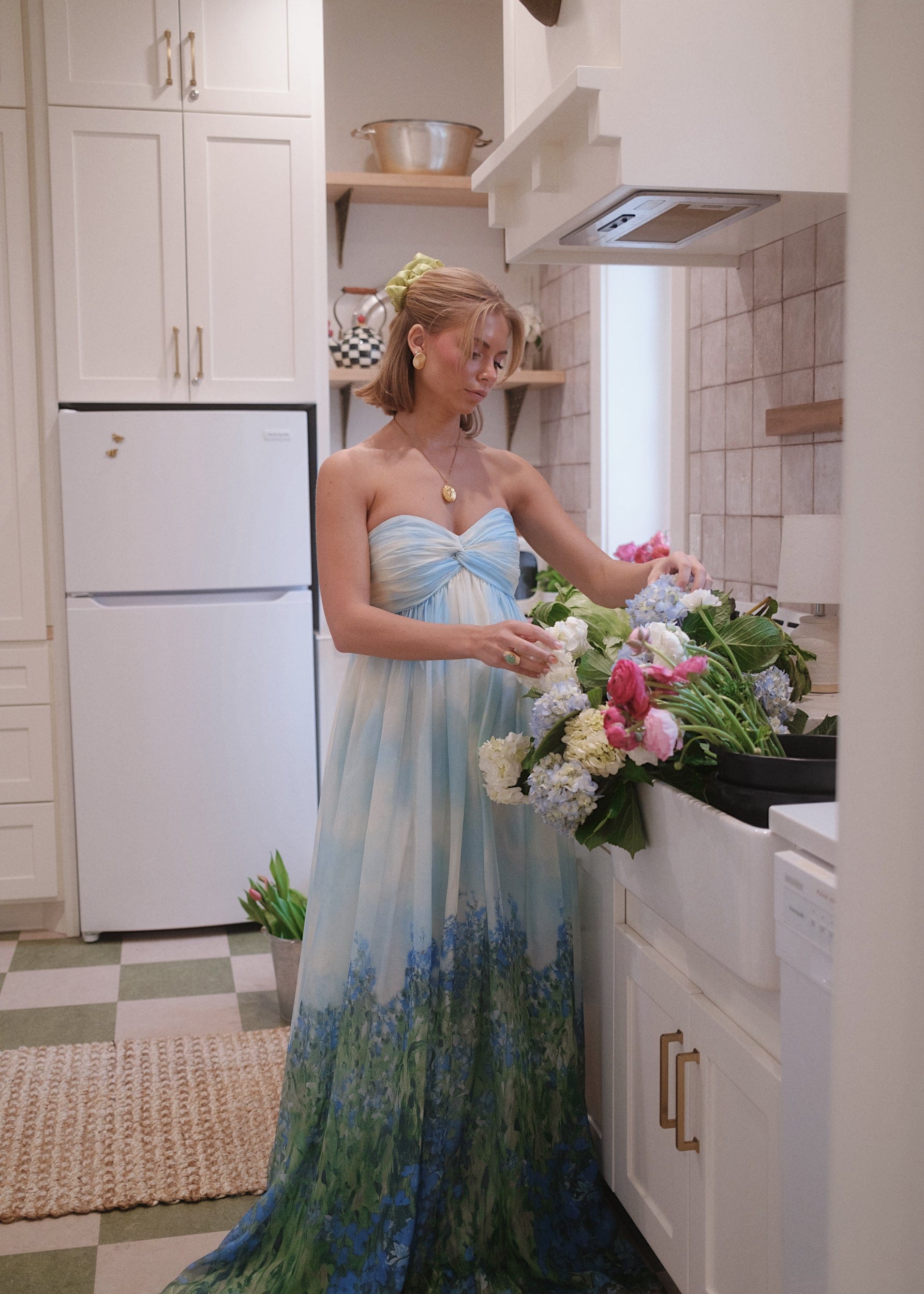 Ophelia Ombre Maxi Dress Blue 8