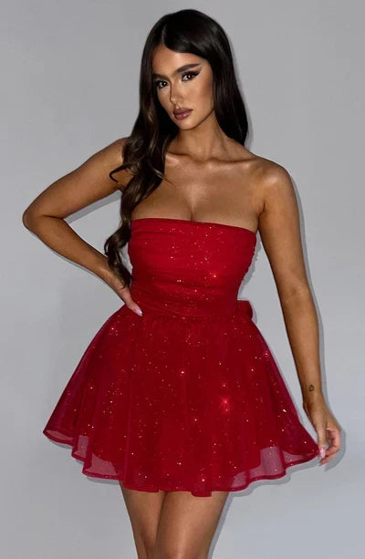 Lexi Satin Mini Dress Kleid 4
