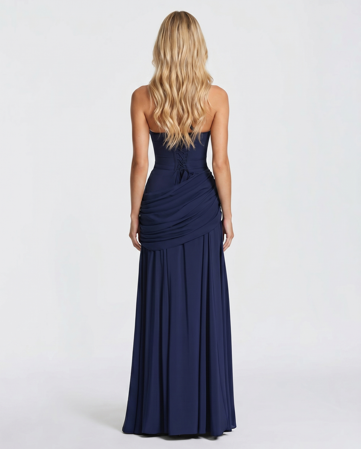 Charlotte Ruched Maxi Dress Black 8
