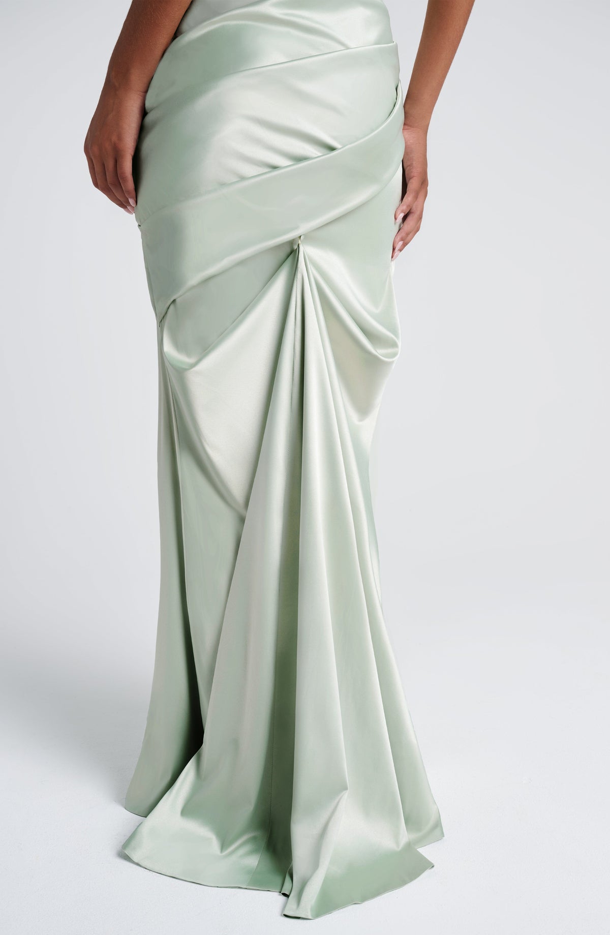 Kensington Plum Satin Maxi Dress Mint 8