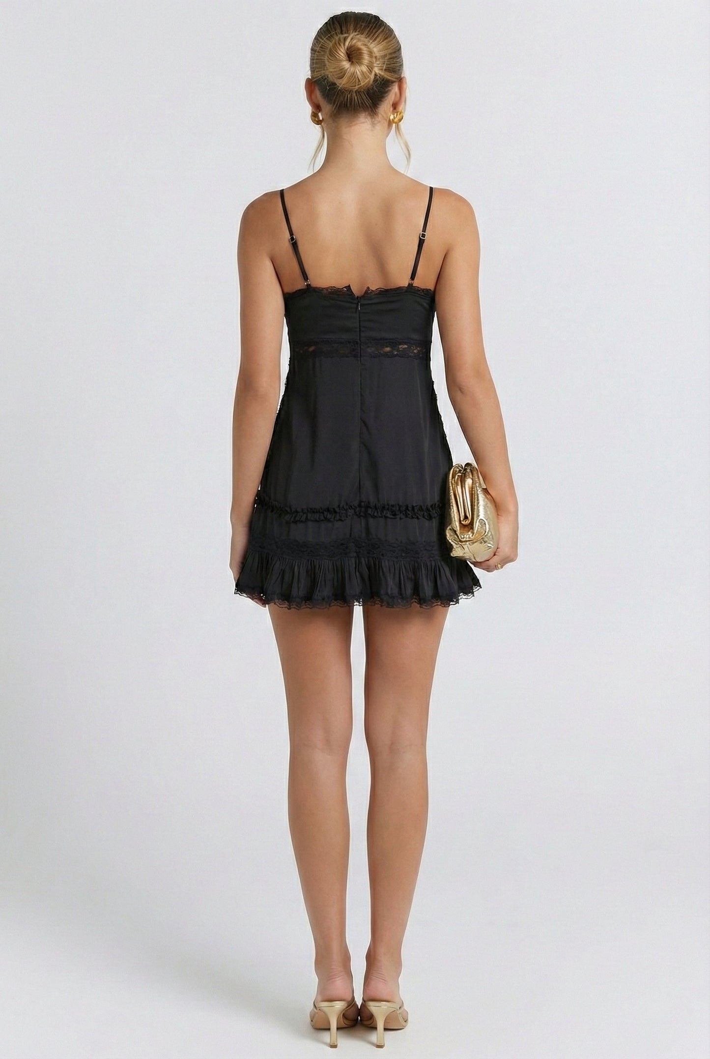 Isadora Lace Mini Dress Black 2