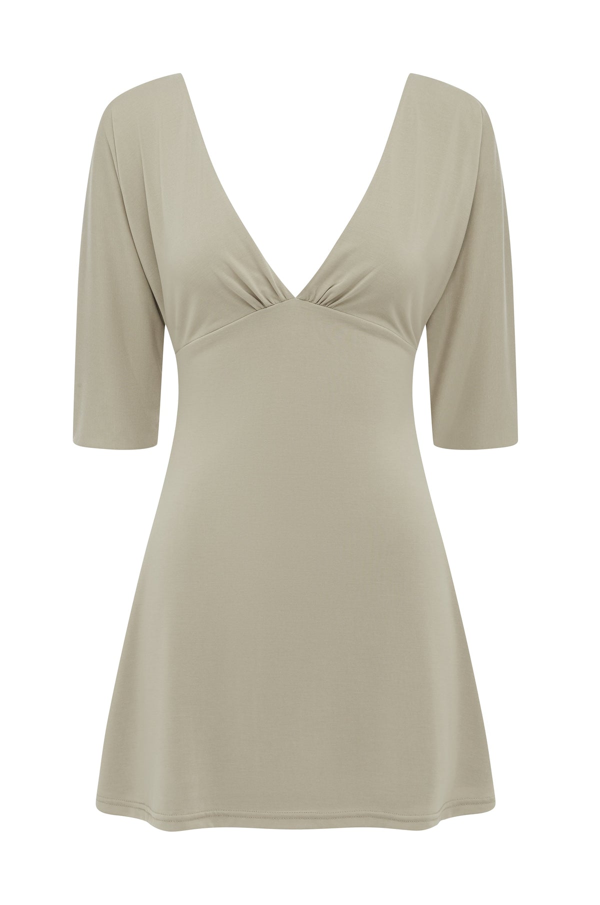 Lana Satin Midi Dress in Stone Multi 7