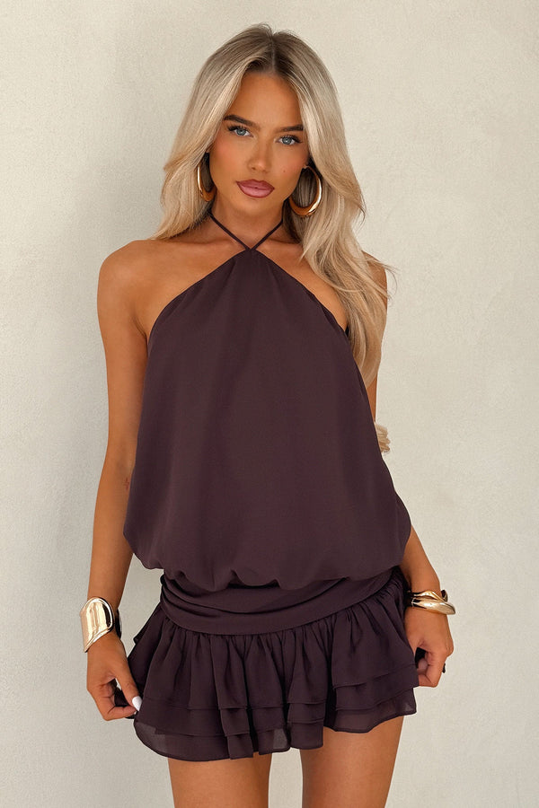 Latina Open Back Mini Dress