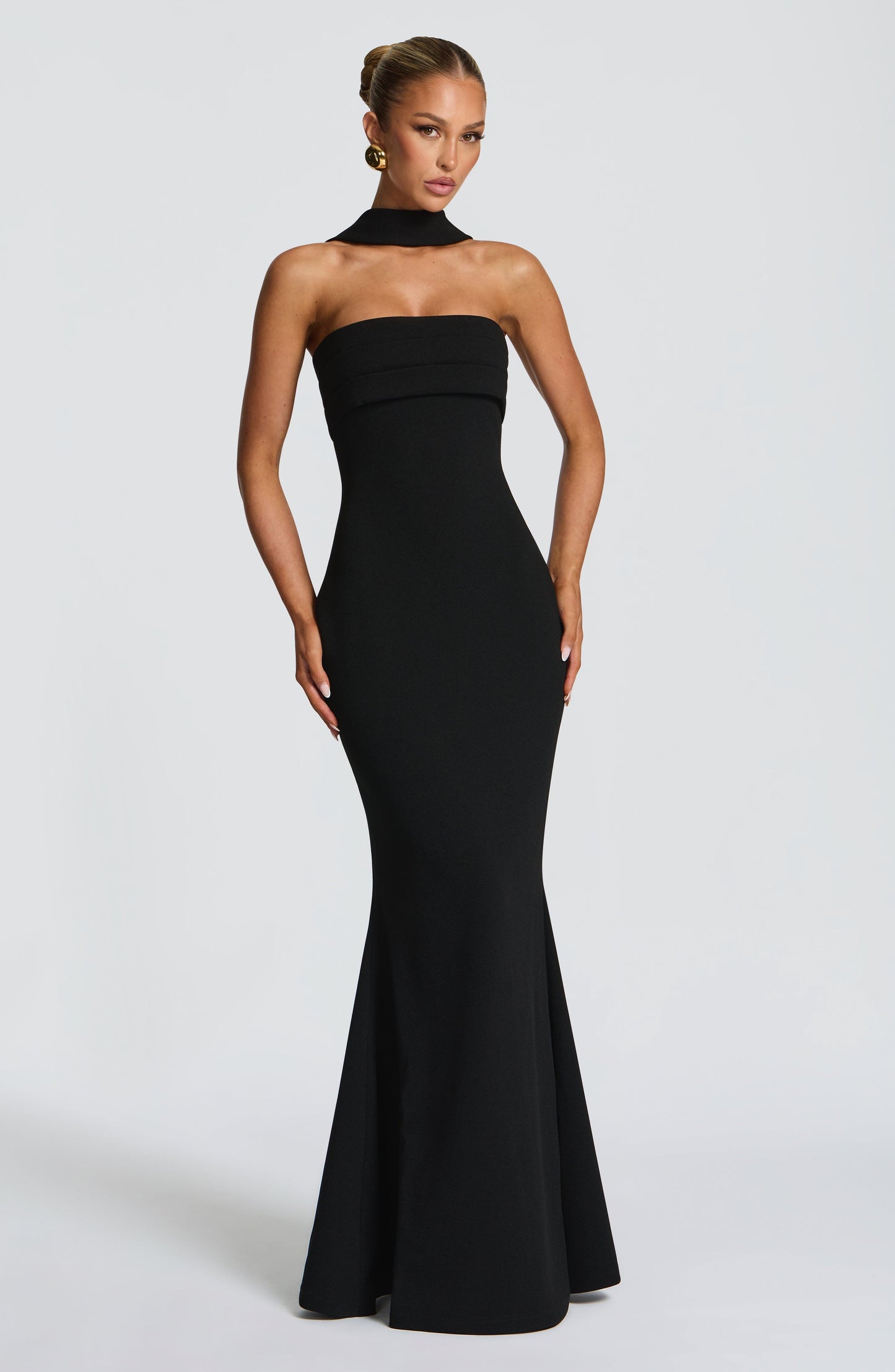 Leura Navy Maxi Dress Black 2