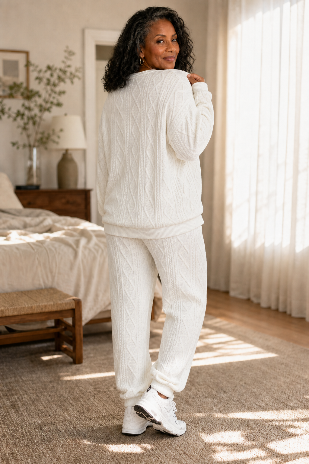 Celeste Knit Co-ord Set Brown 5