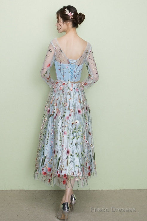 Celeste Lace Tea-Length Dress Picture Color 4