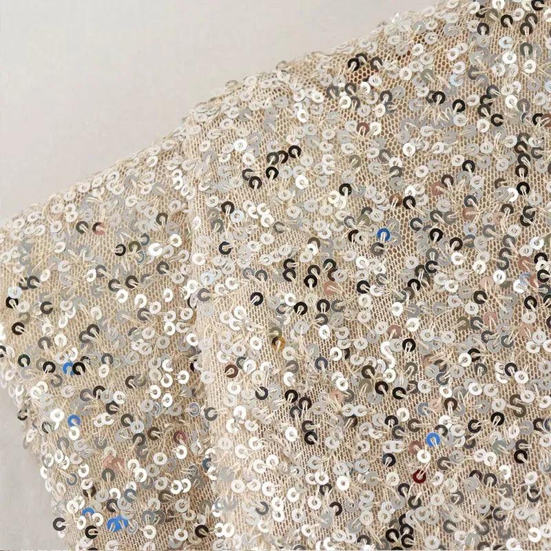 Halla Sequin Mini Dress Silver 10