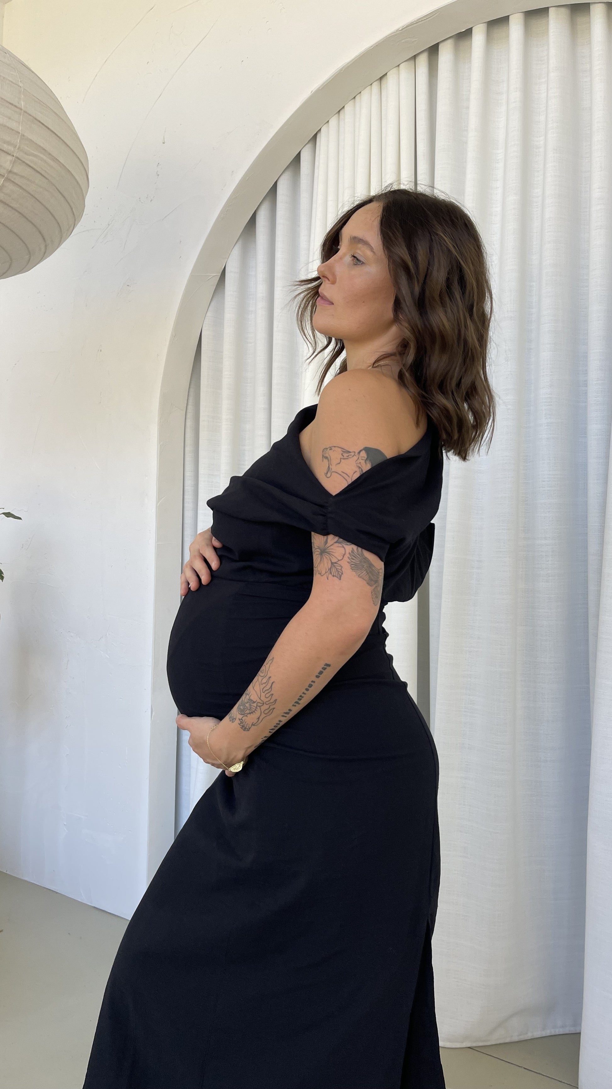 Luci Maxi Dress in Black Black 10