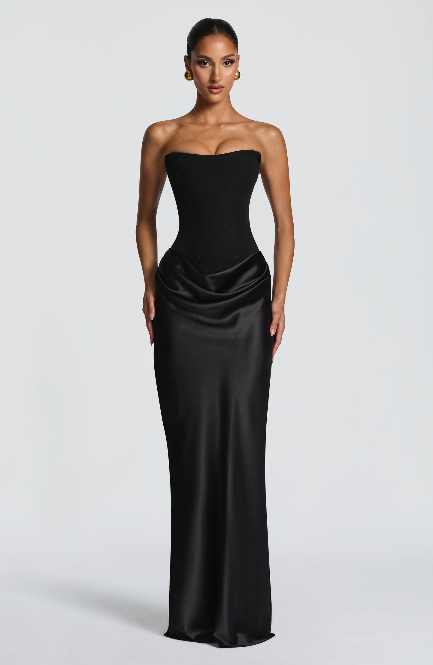 Maggie Navy Maxi Dress Black 6