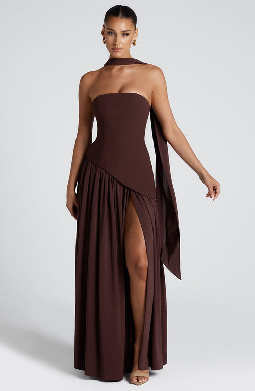 JESSY MAXI DRESS Brown 1
