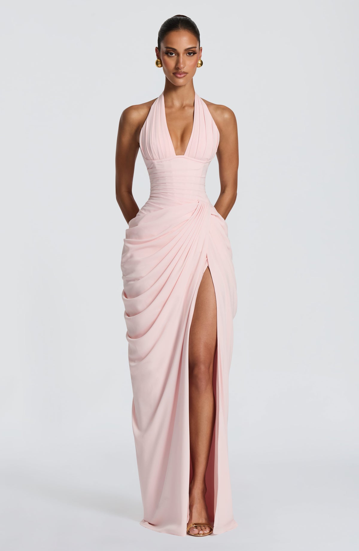 Minette Maxi Dress Plum Brown 1