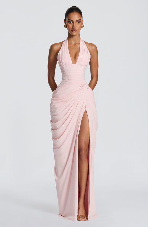 Minette Maxi Dress Blush 1