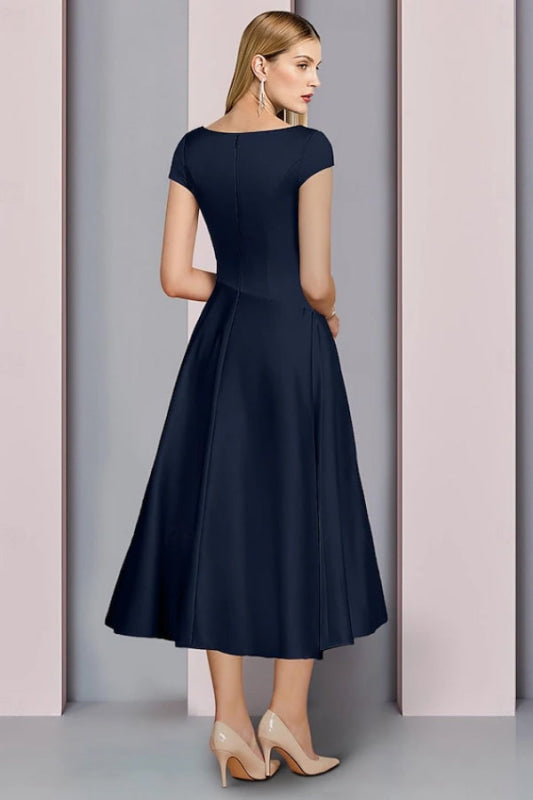 Eleanor Satin A-Line Dress Candy Pink 2