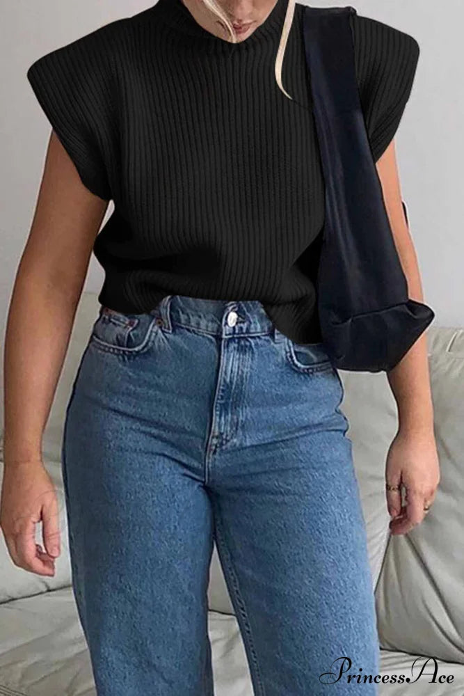 Margot Mock Neck Sweater Apricot 5