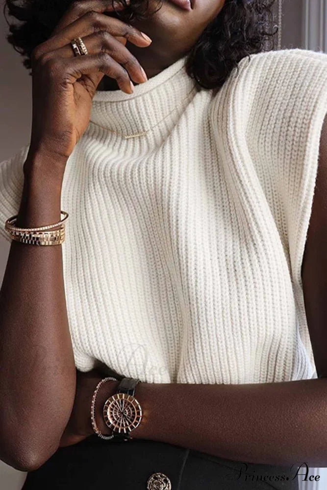 Margot Mock Neck Sweater Orange 3