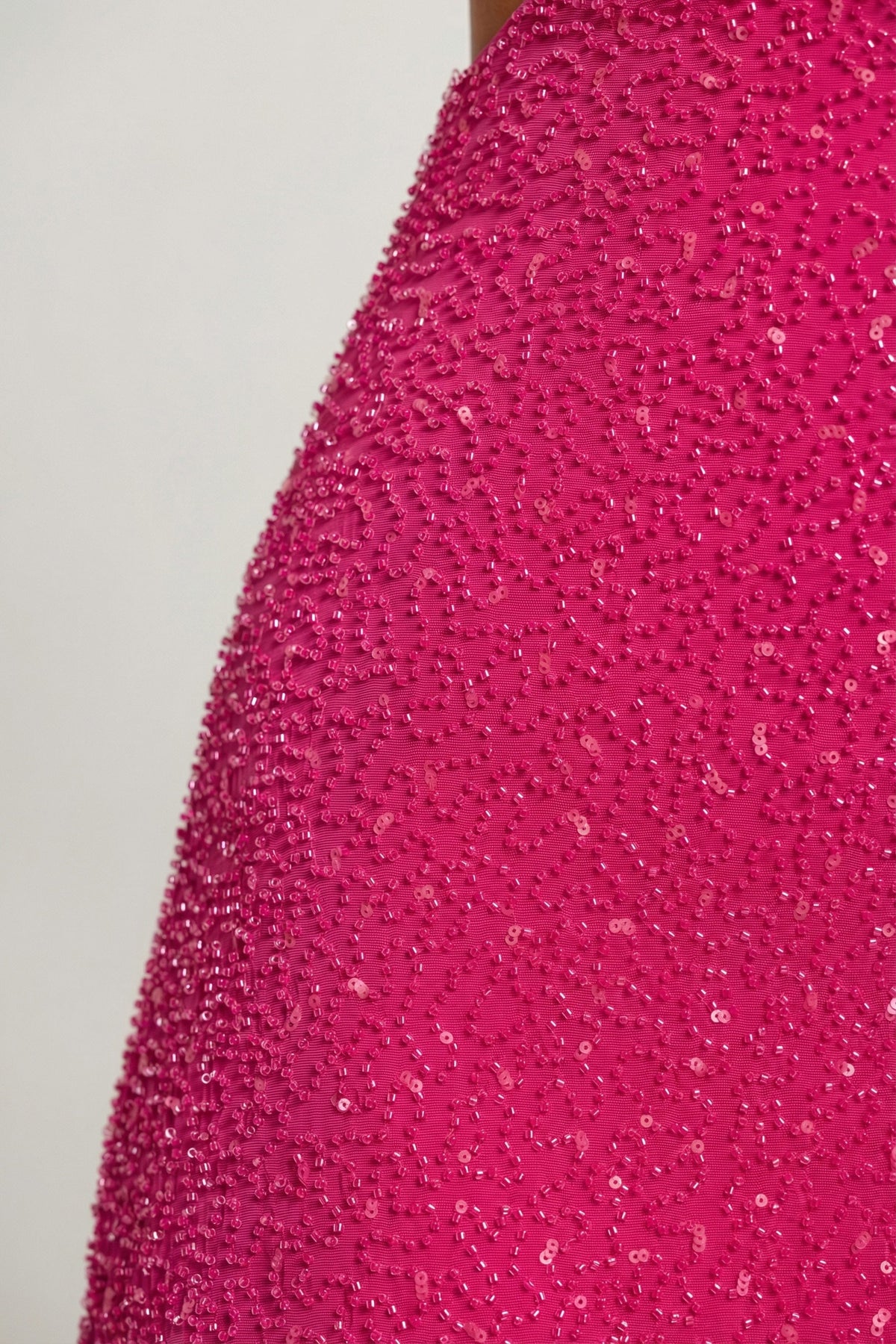 Emilia Embellished Cutout Mini Dress Fuschia 4