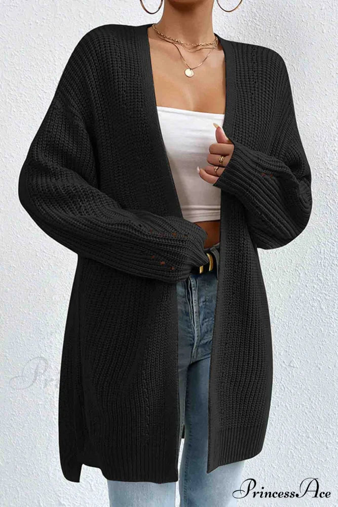 Margot Cardigan in Black Red 4