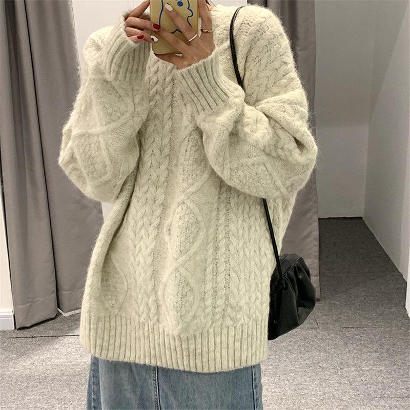 Margot Cable Knit Sweater Apricot 5