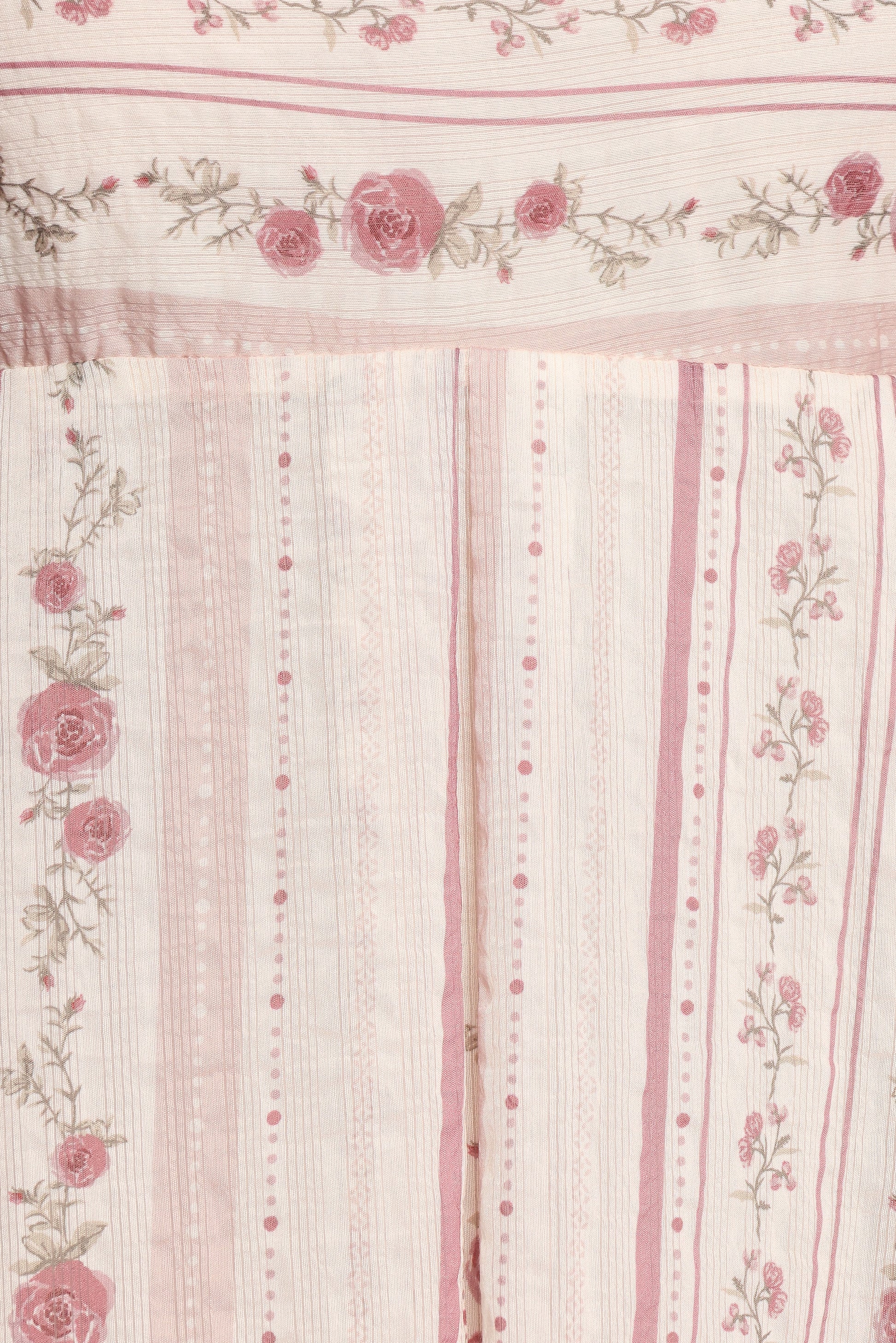 Amaris Silk Maxi Dress Ivory Mauve Floral 6